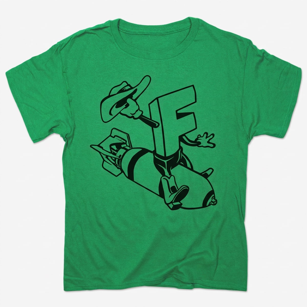 F-Bomb Cowboy in Kelly Green Heather