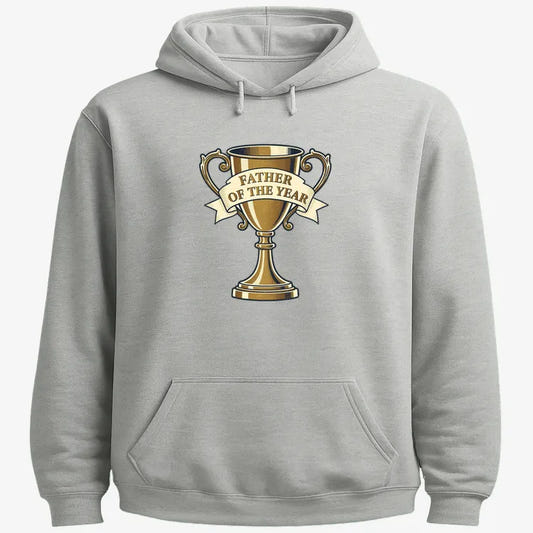 Father of the Year Trophy Design-Hoodie-Gray Heather