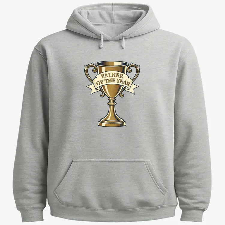 Father of the Year Trophy Design-Hoodie-Gray Heather