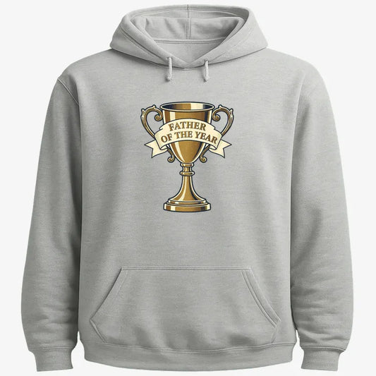 Father of the Year Trophy Design-Hoodie-Gray Heather