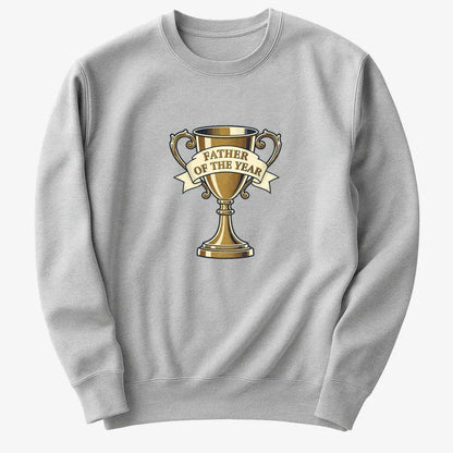Father of the Year Trophy Design-Sweater-Gray Heather