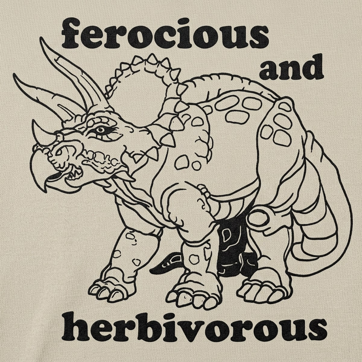 Ferocious And Herbivorous detail