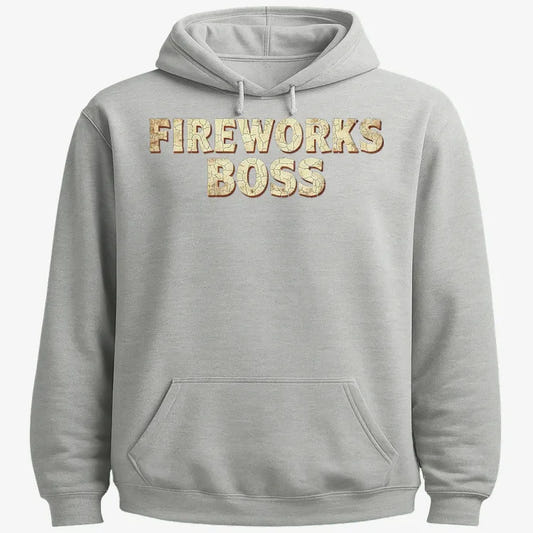 Fireworks Boss-Hoodie-Gray Heather