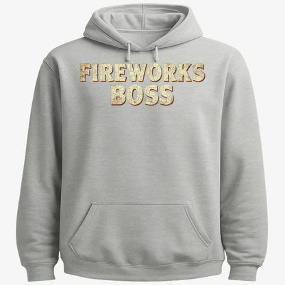 Fireworks Boss-Hoodie-Gray Heather