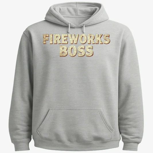Fireworks Boss-Hoodie-Gray Heather