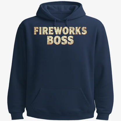 Fireworks Boss-Hoodie-Navy Blue