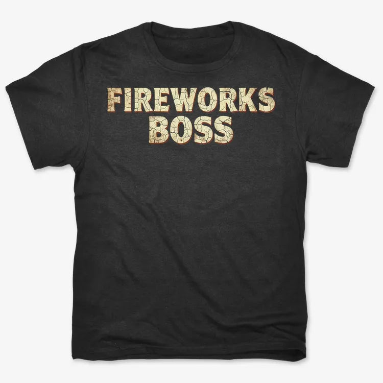 Fireworks Boss-Men's T-Shirt-Black