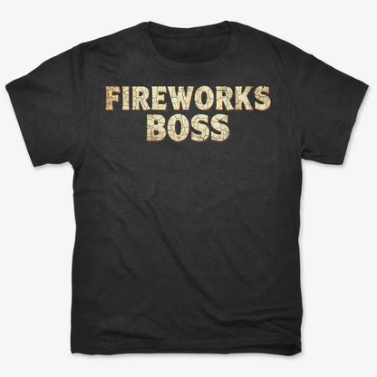 Fireworks Boss-Men's T-Shirt-Black