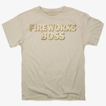 Fireworks Boss-Men's T-Shirt-Sand