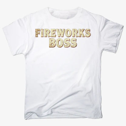 Fireworks Boss-Men's T-Shirt-White
