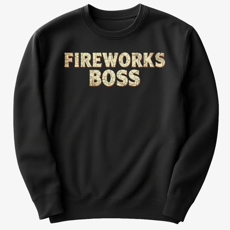Fireworks Boss-Sweater-Black