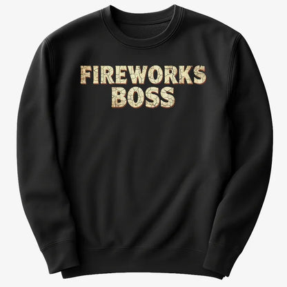 Fireworks Boss-Sweater-Black