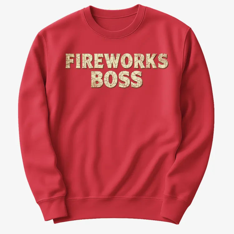 Fireworks Boss-Sweater-Red