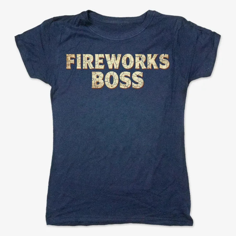 Fireworks Boss-Women's T-Shirt-True Navy