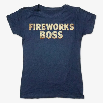 Fireworks Boss-Women's T-Shirt-True Navy