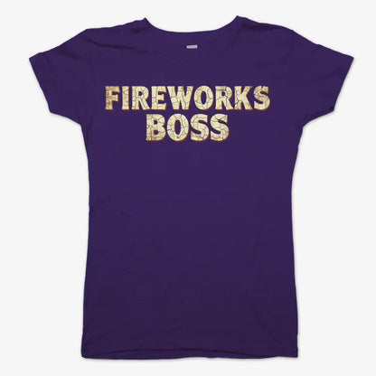 Fireworks Boss-Women's T-Shirt-Violet