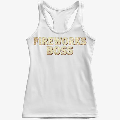 Fireworks Boss-Women's Tank Top-Snow