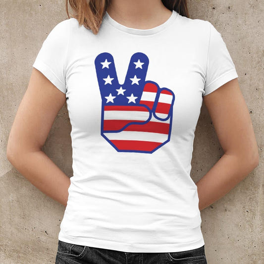 Flag Peace Sign - 6DollarShirts
