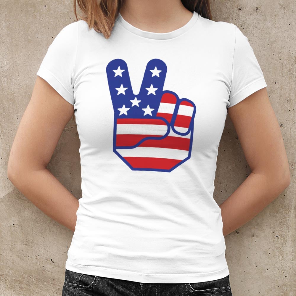 Flag Peace Sign - 6DollarShirts