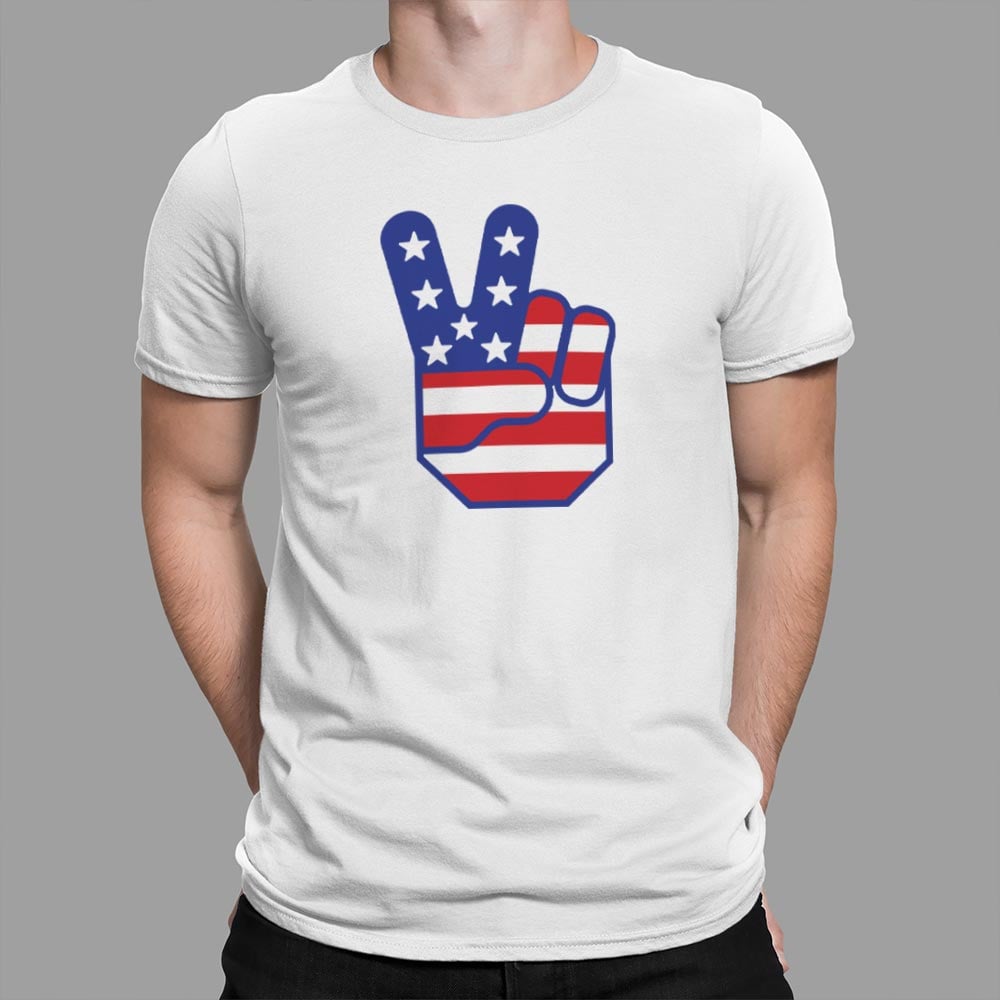 Flag Peace Sign - 6DollarShirts