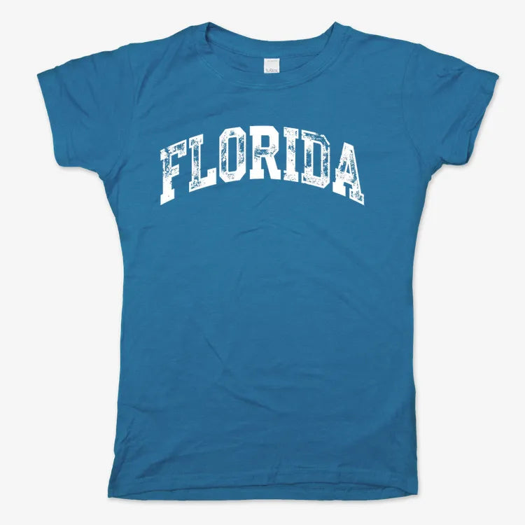 Florida Vibes-Women's T-Shirt-Sky Blue
