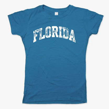 Florida Vibes-Women's T-Shirt-Sky Blue