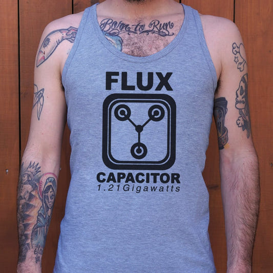 Flux Capacitor Time Travel Device, 1.21 Gigawatts graphic Men's Tank Top in Gray Heather