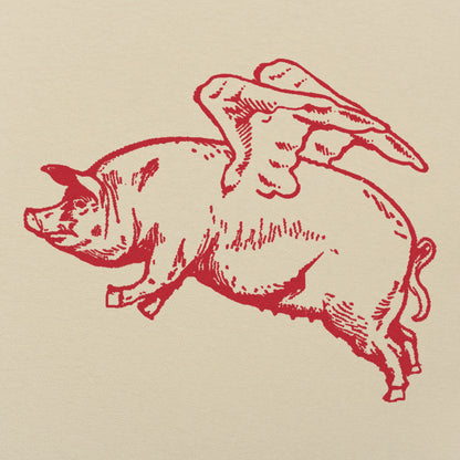 Flying Pig with Wings Pun