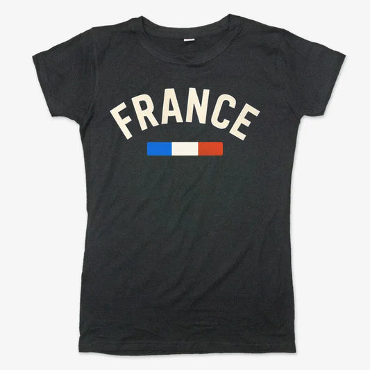 FRANCE Vintage Style Graphic-Women's T-Shirt-Midnight