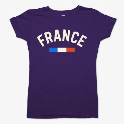 FRANCE Vintage Style Graphic-Women's T-Shirt-Violet
