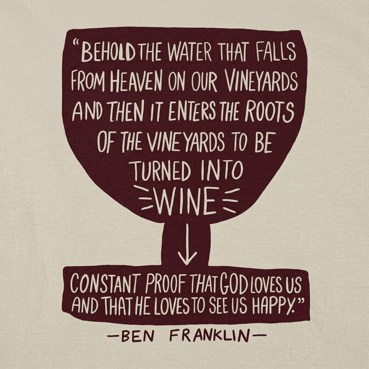 Franklin Wine Quote detail