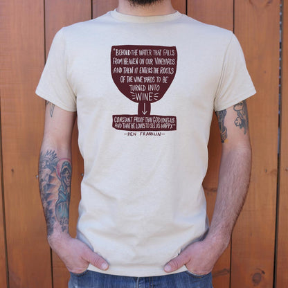 Franklin Wine Quote - 6DollarShirts