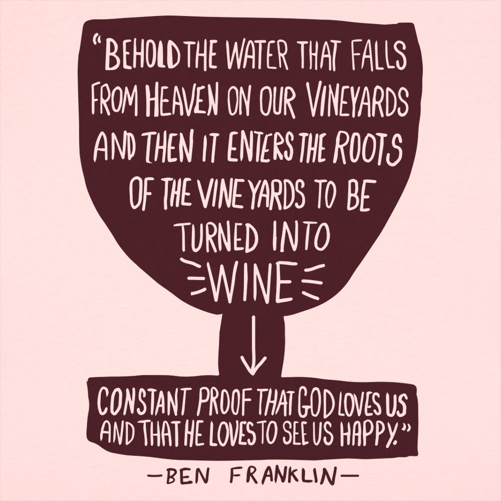 Franklin Wine Quote Wo