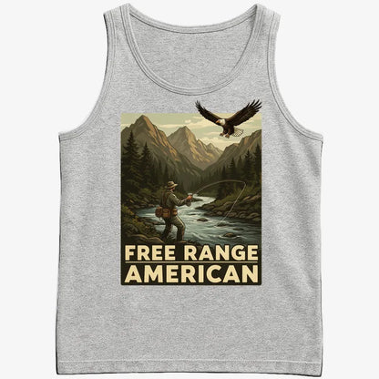 Free Range American-Men's Tank Top-Gray Heather