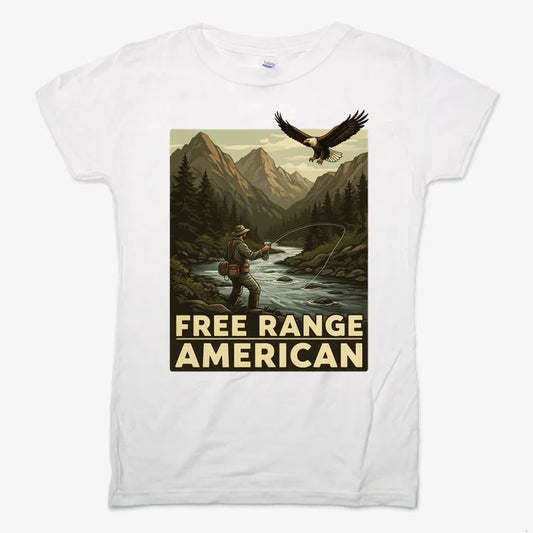 Free Range American-Women's T-Shirt-Snow