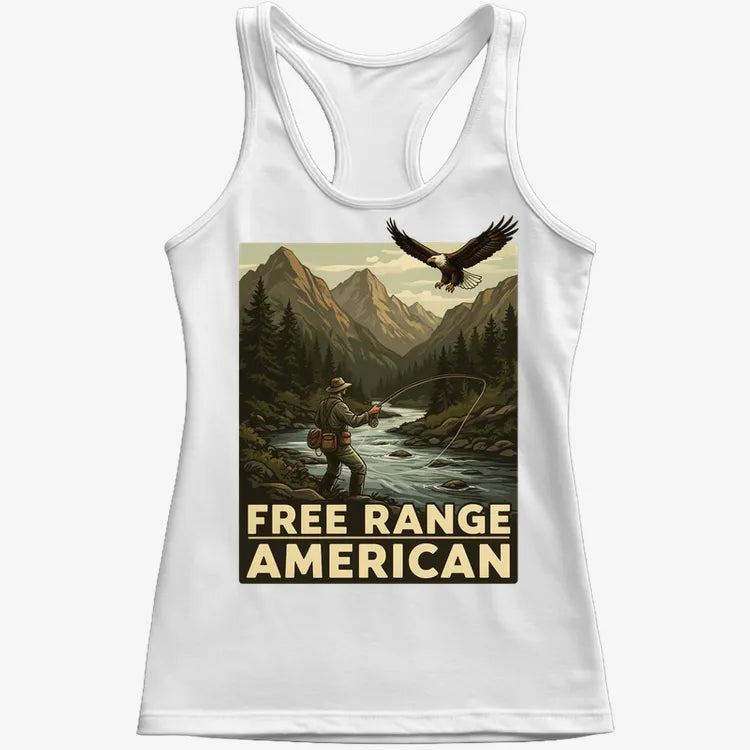 Free Range American-Women's Tank Top-Snow