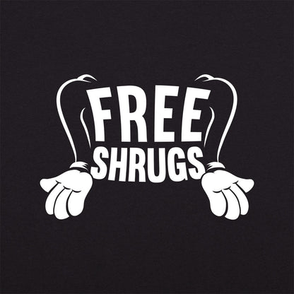 Free Shrugs Shrugging Arms Pun on Free Hugs