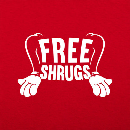 Free Shrugs Shrugging Arms Pun on Free Hugs