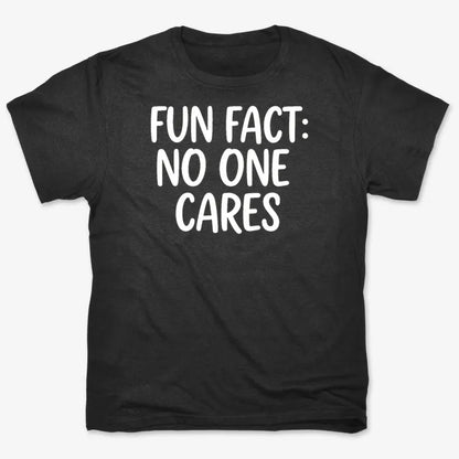 Fun Fact No One Cares-Men's T-Shirt-Black
