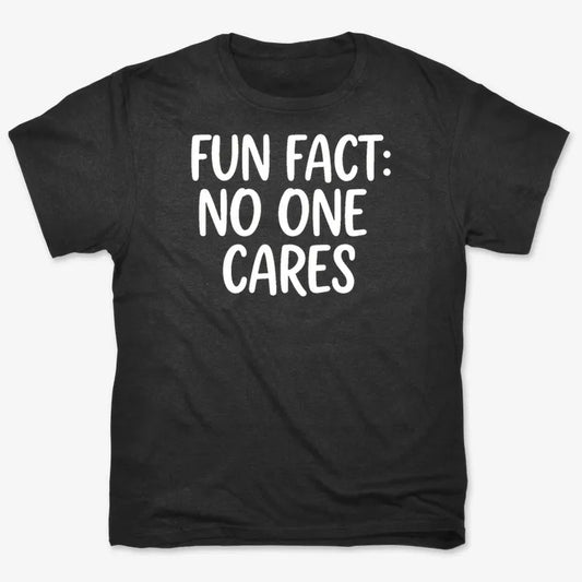 Fun Fact No One Cares-Men's T-Shirt-Black