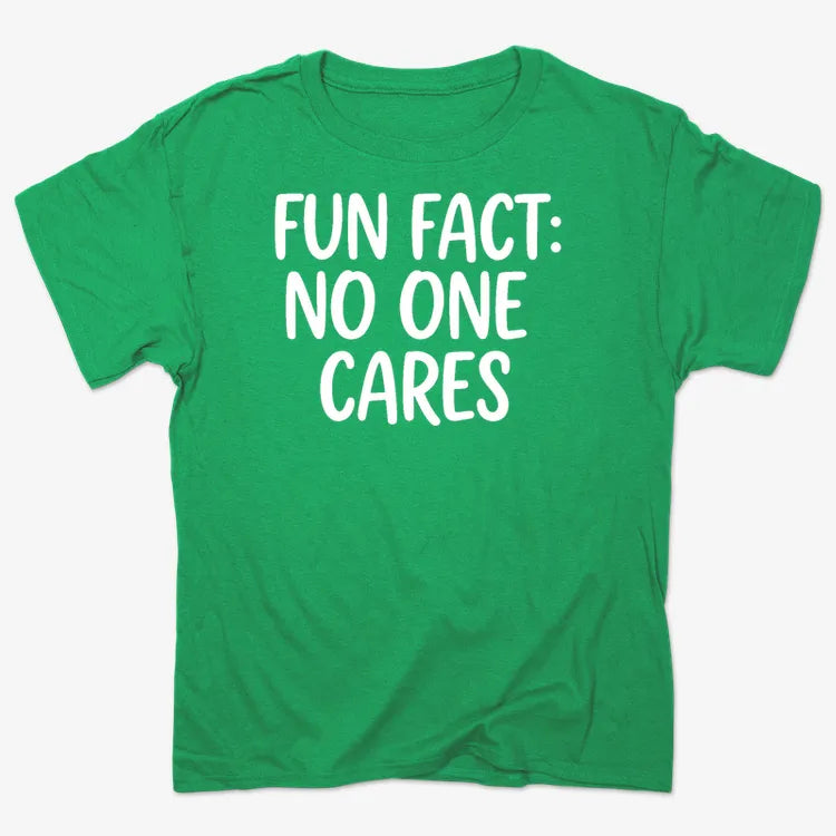Fun Fact No One Cares-Men's T-Shirt-Kelly Green Heather