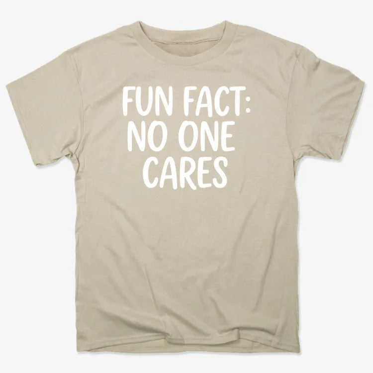 Fun Fact No One Cares-Men's T-Shirt-Sand