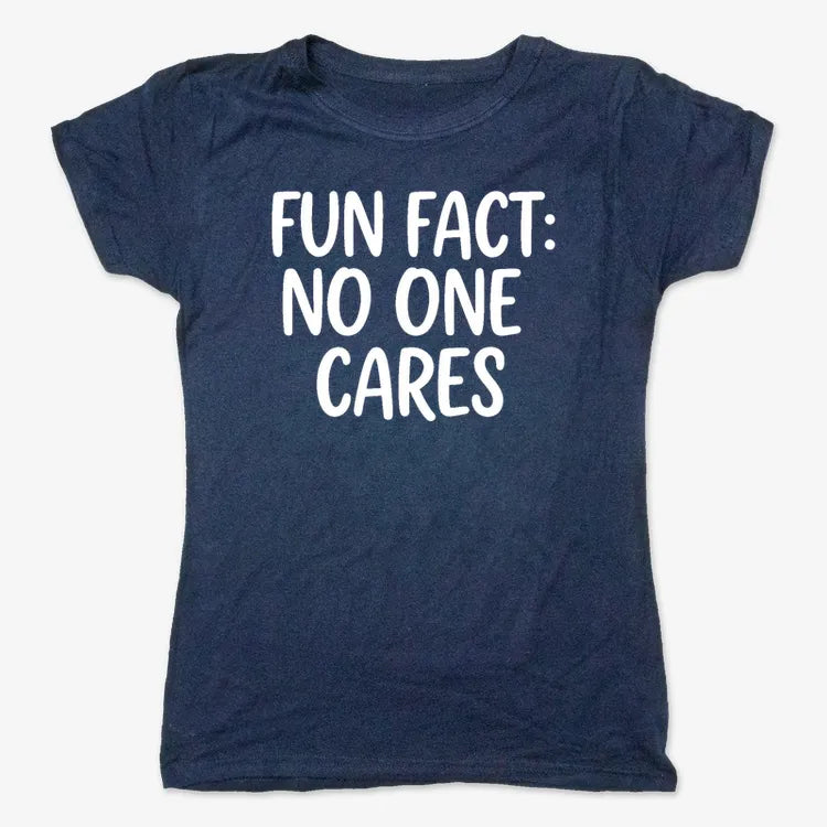 Fun Fact No One Cares-Women's T-Shirt-True Navy