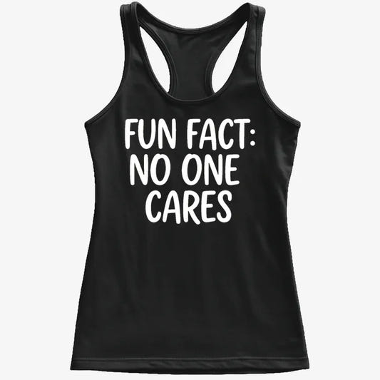 Fun Fact No One Cares-Women's Tank Top-Midnight