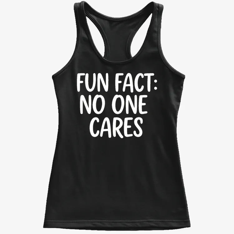 Fun Fact No One Cares-Women's Tank Top-Midnight