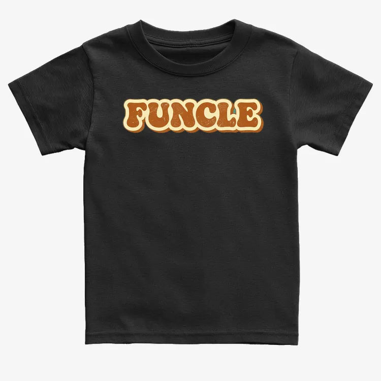 Funcle Fun Awaits-Kids T-Shirt-Black