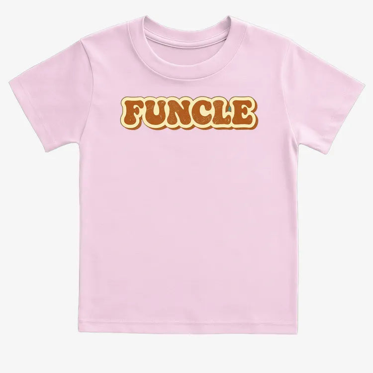 Funcle Fun Awaits-Kids T-Shirt-Pink