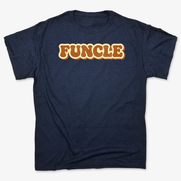 Funcle Fun Awaits-Men's T-Shirt-Navy Blue