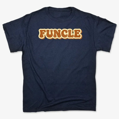 Funcle Fun Awaits-Men's T-Shirt-Navy Blue