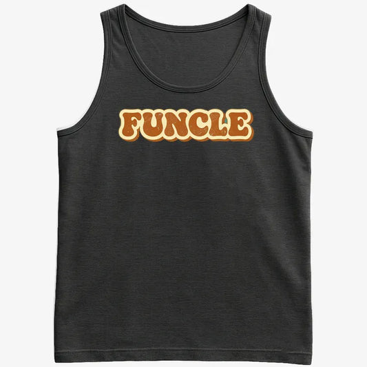 Funcle Fun Awaits-Men's Tank Top-Black